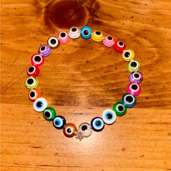 Multicolored Evil Eye Bracelet - Picture 4 of 5